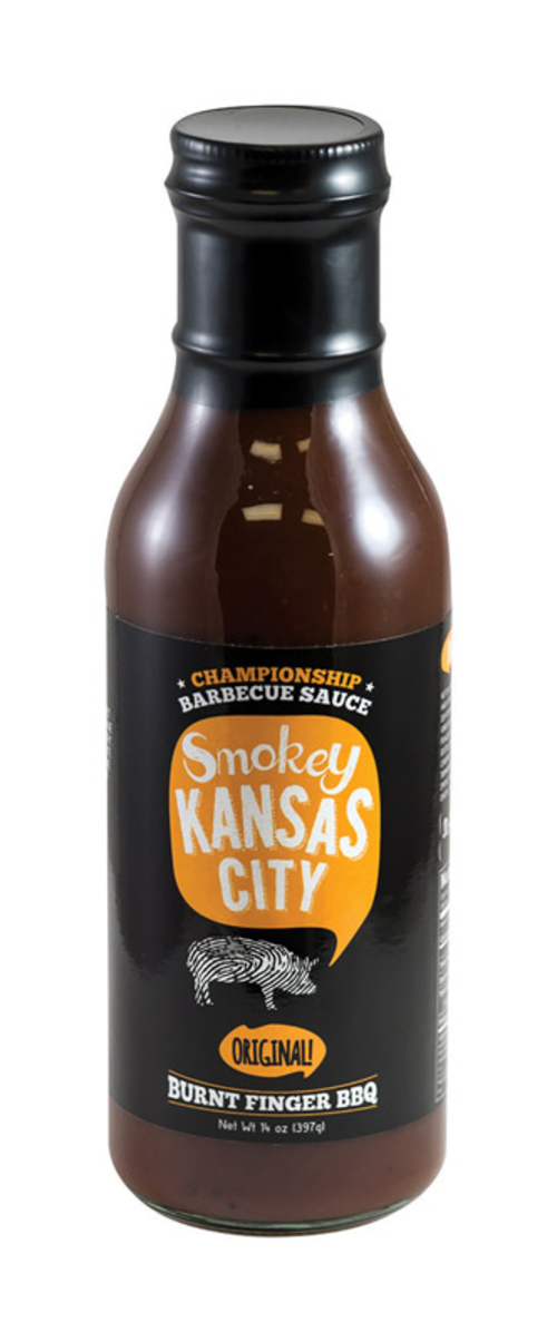 Burnt Finger Bbq 8024022 Smokey Kansas City Original BBQ Sauce, 14