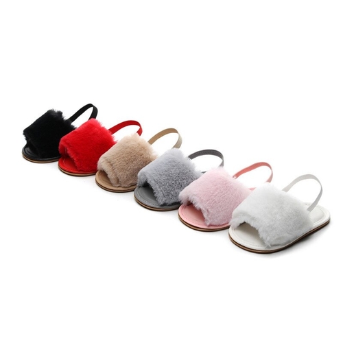 2019 Summer New Baby Sandals Fur Slippers Baby