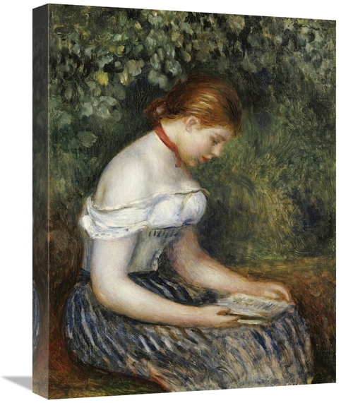 Global Gallery GCS-267108-22-142 22 in. The Reader - A Young Girl Seat