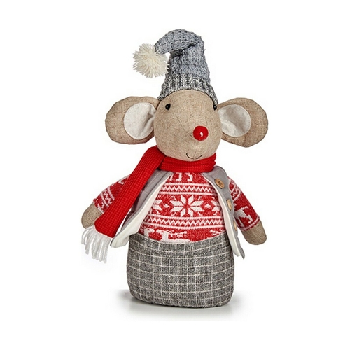 Door stop Mouse Christmas 14 x 39 x 22 cm