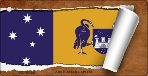Smart Blonde KC-9326 Australian Capital Flag Scroll Novelty Key Chain