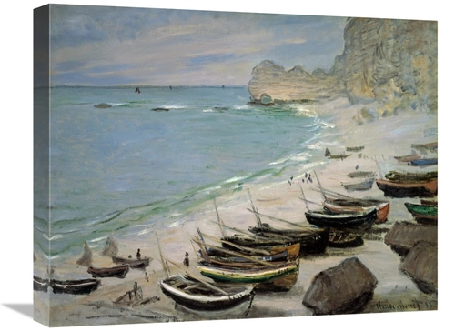 Global Gallery GCS-278640-22-142 22 in. Boats on the Beach at Etretat&