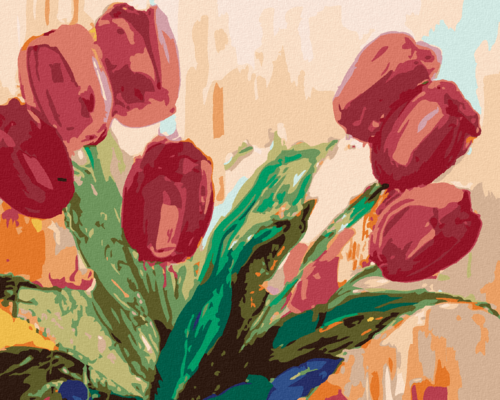 Paint by Numbers - RED TULIPS