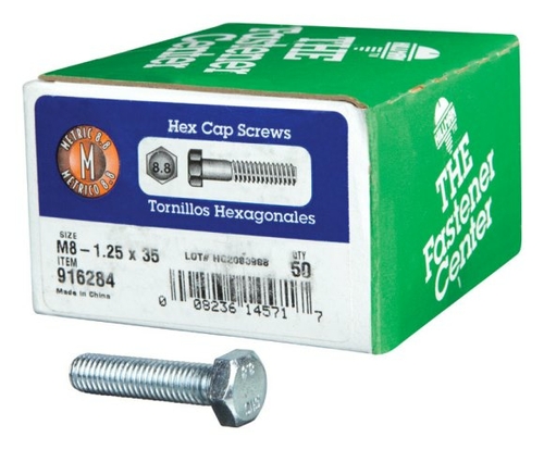 Hillman 916284 M8 x 35 Hex Cap Grade 8.8 Metric Screw