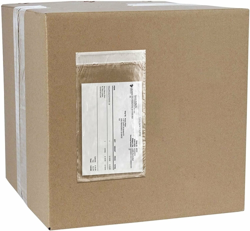 Pack of 1000 Clear Packing List Envelopes 5.5 x 10. Plain Face