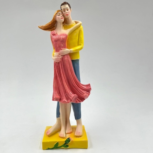 Girlfriend Boyfriend Standing Love Couple Decorative Showpiece for