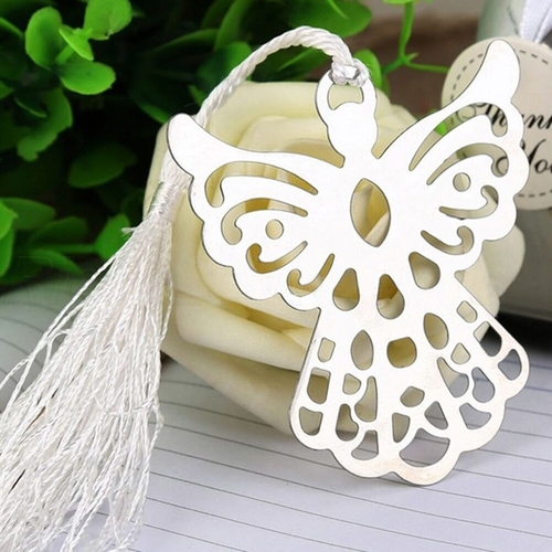 Angel Eagles Tassel Stainless Steel Bookmark