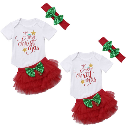 2018 Baby Girls Christmas Clothes Sets Babies Girl