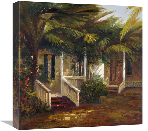 Global Gallery GCS-131164-1818-142 18 x 18 in. La Casa Sotto Le Palme 