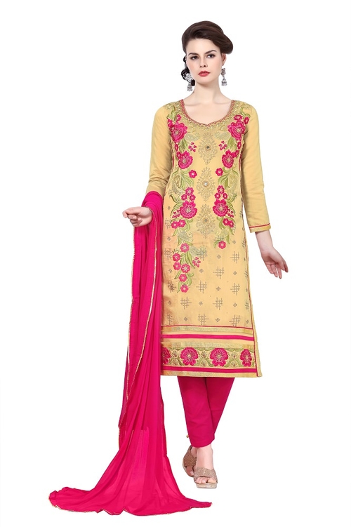 Women's Cotton Embroidered Party Wear salwar suit