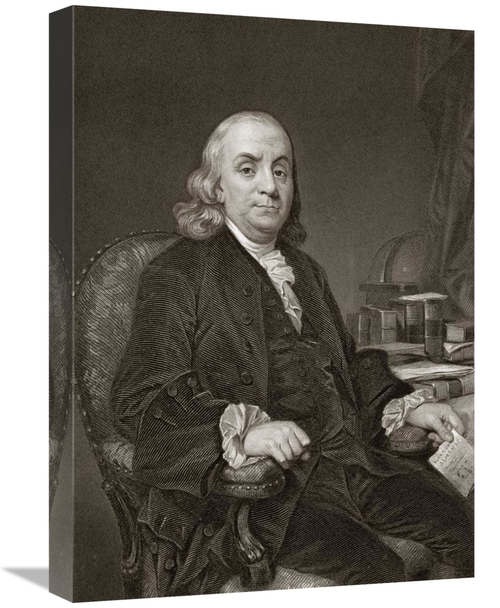 Global Gallery GCS-283033-22-142 22 in. Benjamin Franklin Art Print - 