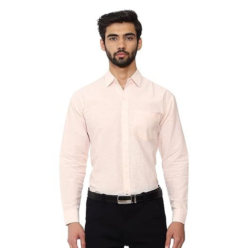 Solid Formal Regular Fit Shirt for men (Size-S) (Color-LGIHT PINK)