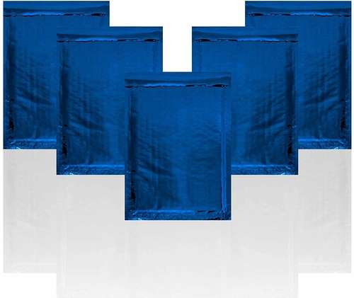 Pack of 25 Blue Bubble Mailers 7.25 x 11 Waterproof Cushion Padded