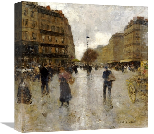 Global Gallery GCS-268254-16-142 16 in. Parisian Street Scene Art Prin