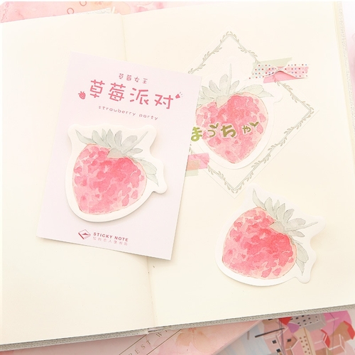 Strawberry Cake Sticky Note Sticker