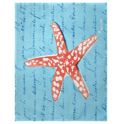 Betsy Drake PM091B 14 x 18 in. Coral Starfish Place Mat - Set of 4