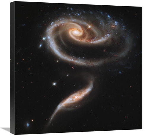 Global Gallery GCS-393596-2424-142 24 x 24 in. Interacting Galaxies Ar