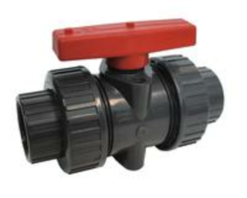 American Granby ITUV100SE 1 in. Socket True Union Ball Valve PVC - Gra