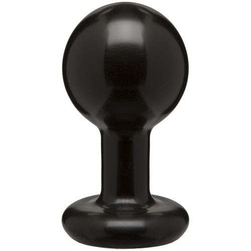 Round Butt Plug - Medium - Black