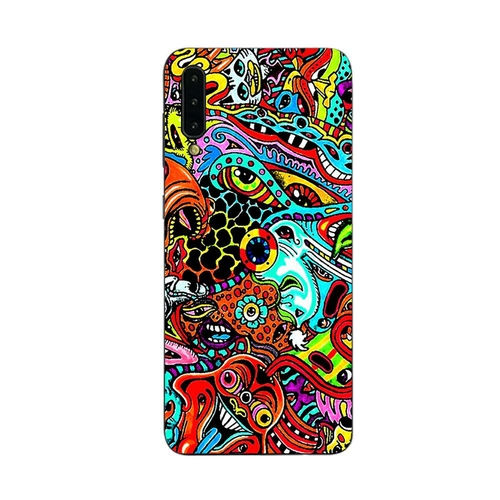 MightySkins CF-SAGA50-Acid Trippy Carbon Fiber Skin for Samsung Galaxy