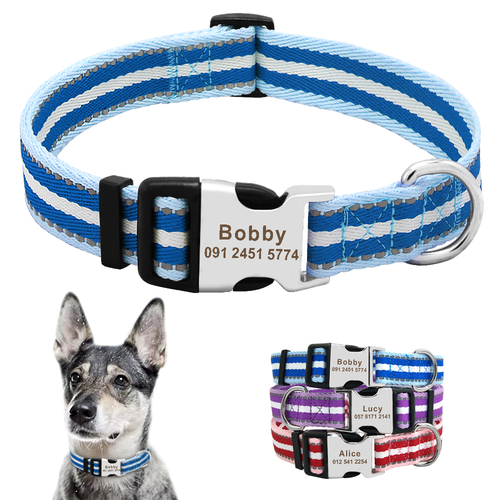 Custom Pet Dog Collar for Small Dog Reflective