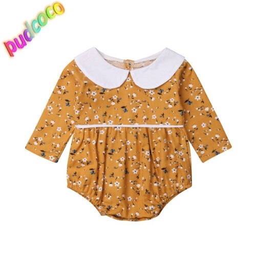 Infant Newborn Baby Girl Long Sleeve Floral