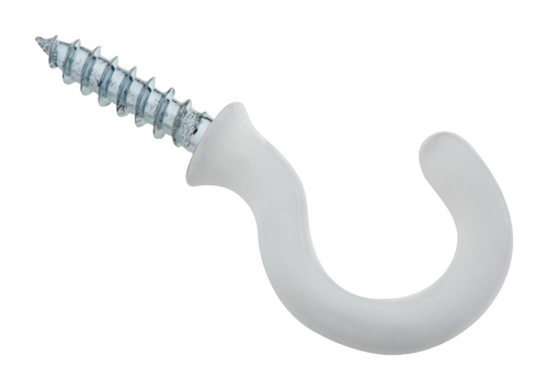 National Manufacturing Sales 5706007 Steel White Vinyl Cut Hook - Pack