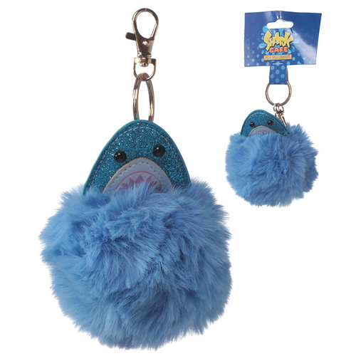 Fun Collectable Pom Pom Keyring - Shark