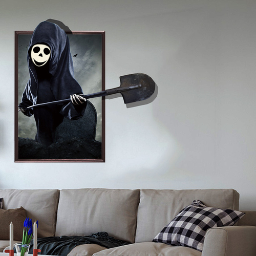 2018 Halloween 3D Wall Sticker Vivid Horror Ghost