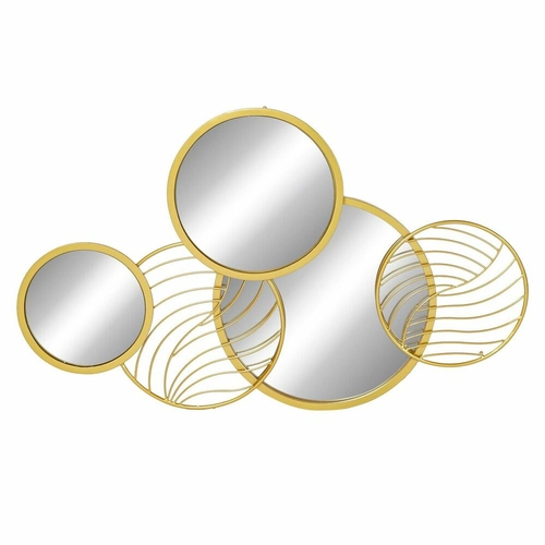 Wall mirror DKD Home Decor Mirror Golden Metal (87 x 3 x 54 cm)