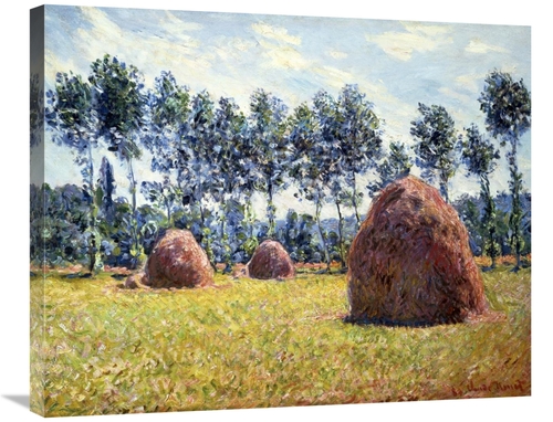 Global Gallery GCS-278662-30-142 30 in. Haystacks at Giverny Art Print