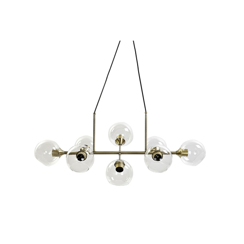 Ceiling Light DKD Home Decor 96 x 50 x 32 cm Crystal Golden Metal