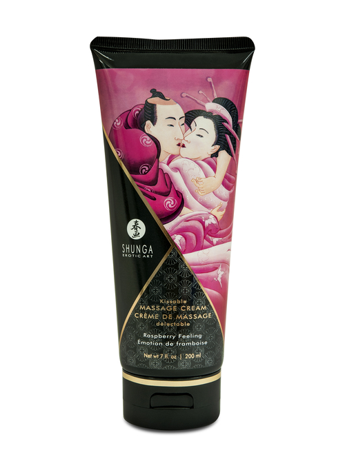 Kissable Massage Cream - Raspberry Feeling - 7  Fl. Oz. / 200 ml