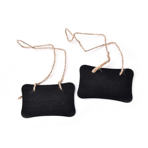 2Pcs Mini Blackboard Chalkboard Pegs Wooden Clips
