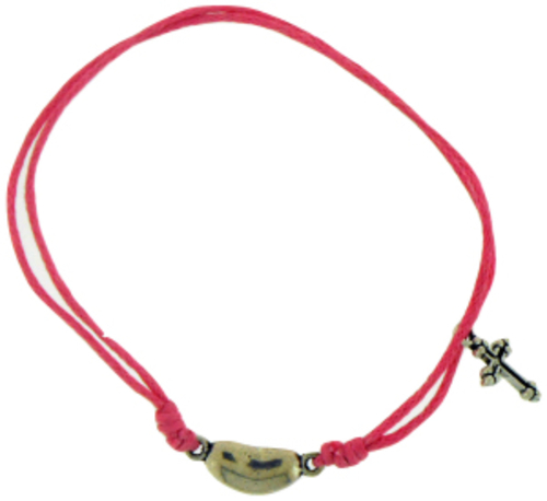 Solid Rock Jewelry 144748 Light Pink Cotton Adjustable Friendship with