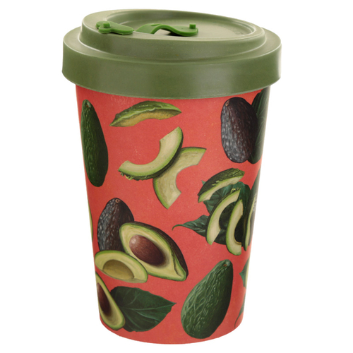 Bamboo Composite Avocado Screw Top Travel Mug