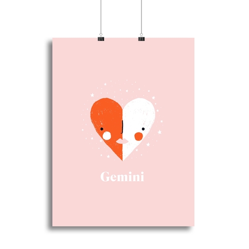 Gemini Motivation Print Canvas Print or Poster