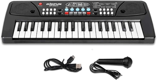 37 Key Piano Keyboard Toy with DC Power Option,