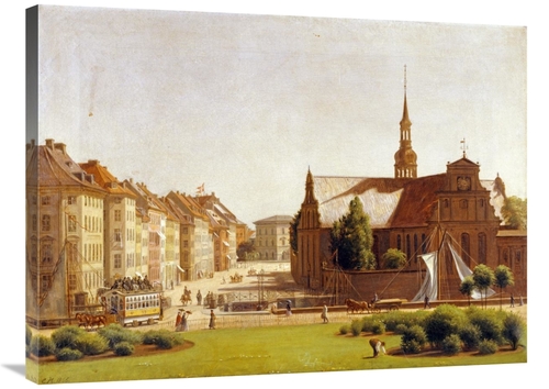 Global Gallery GCS-266489-36-142 36 in. The Palace Square, Copenha