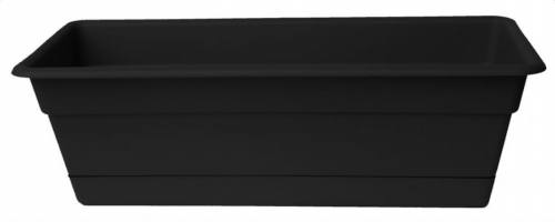 Bloem 24in Dura Cotta Window Box Black DCBT24-00
