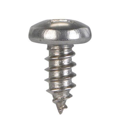 Hillman 823308 12 x 0.5 in. Pan Head Sheet Metal Screws  Stainless Ste