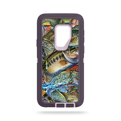 MightySkins OTDSGS9PL-Action Fish Puzzle Skin for Otterbox Defender Ga