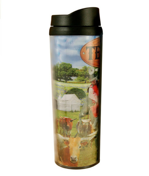 Americaware SATTXS01 Texas Full Color Lenticular Tumbler