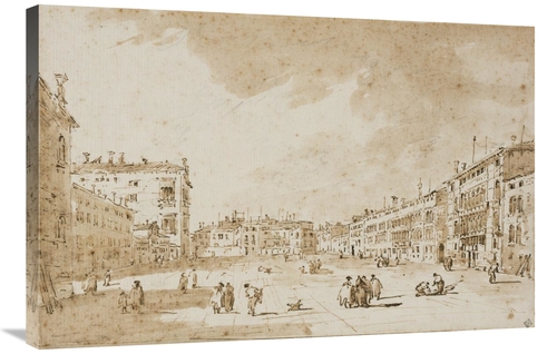 Global Gallery GCS-453958-2436-142 24 x 36 in. View of Campo San Polo&