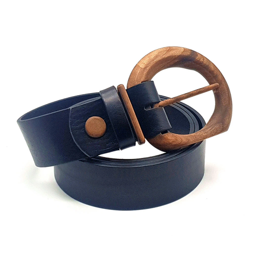 Luxury Wood Belt Fuji Heart 406