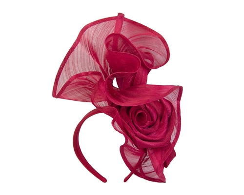 Twisted red designers fascinator