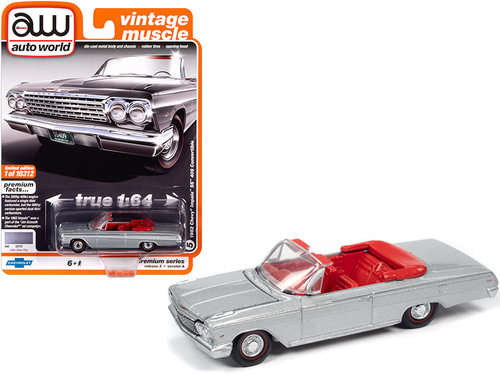 1962 Chevrolet Impala SS 409 Convertible Satin Silver Metallic with