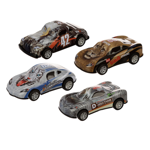 Fun Kids Pull Back Die Cast Animal Cars
