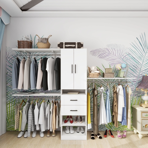 YS2D Closet Organizer System with 4 Drawers Storage