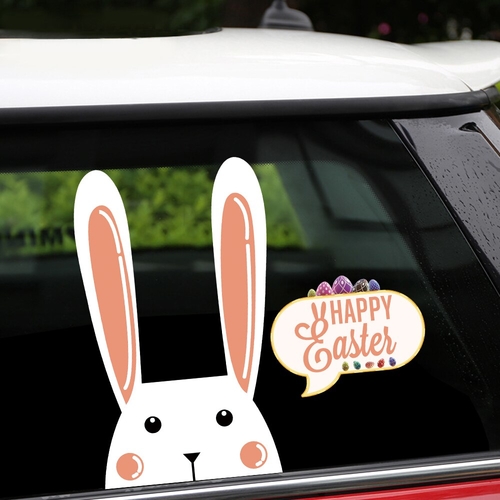 Removable & Reusable Stickers For Car Happy